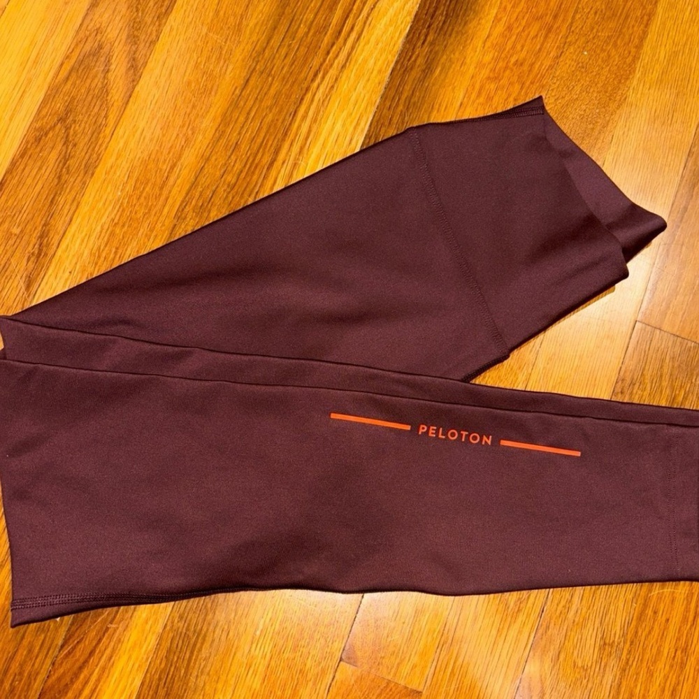 Peloton Maroon Leggings